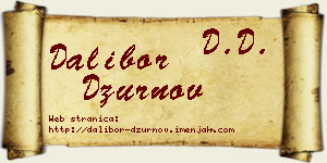 Dalibor Džurnov vizit kartica